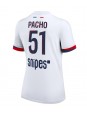 Paris Saint-Germain Willian Pacho #51 Vieraspaita Naisten 2025-26 Lyhythihainen